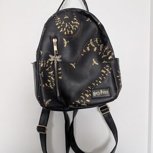 Warner Bros. Black and Gold Studded Backpack